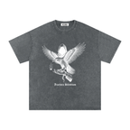 VLNRA | Fractura Silentinum | 250 GSM Snow Wash Tee | White Design