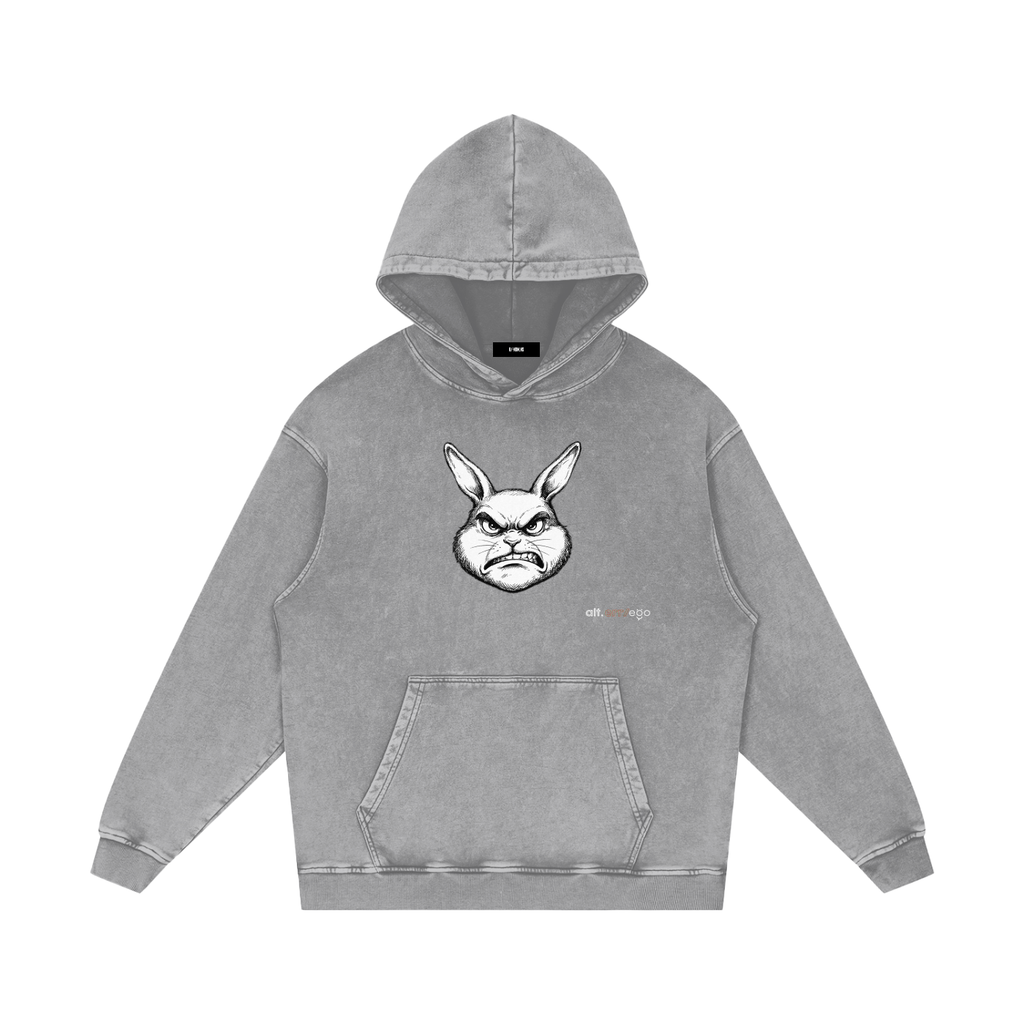 The ALT-ERR-EGO / RABBIT | Unisex Snow-Washed 420 GSM Hoodie