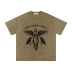 VLNRA | Fortis Fortuna Adiuvat | 250 GSM Snow Wash Tee | Black Design