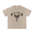 VLNRA | Lux In Tenebris | 250 GSM Snow Wash Tee | Black Design