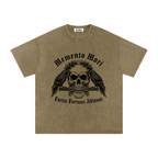 VLNRA | Memento Mori | 250 GSM Snow Wash Tee | Black Design