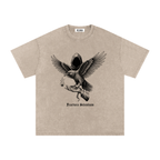 VLNRA | Fractura Silentinum | 250 GSM Snow Wash Tee | Black Design