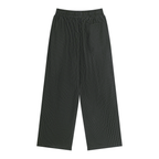 Unisex Striped Pleated Pants