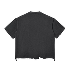 SPECTER | Raw-Hem Boxy Unisex Tee | 340 GSM Snow-Wash Cotton