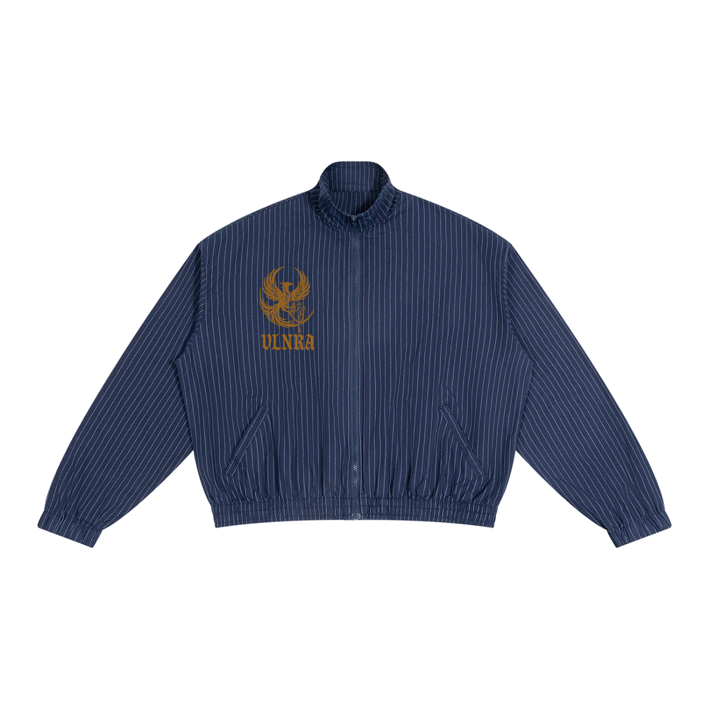 Unisex Striped Full-Zip Track Jacket