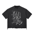 SPECTER | Raw-Hem Boxy Unisex Tee | 340 GSM Snow-Wash Cotton