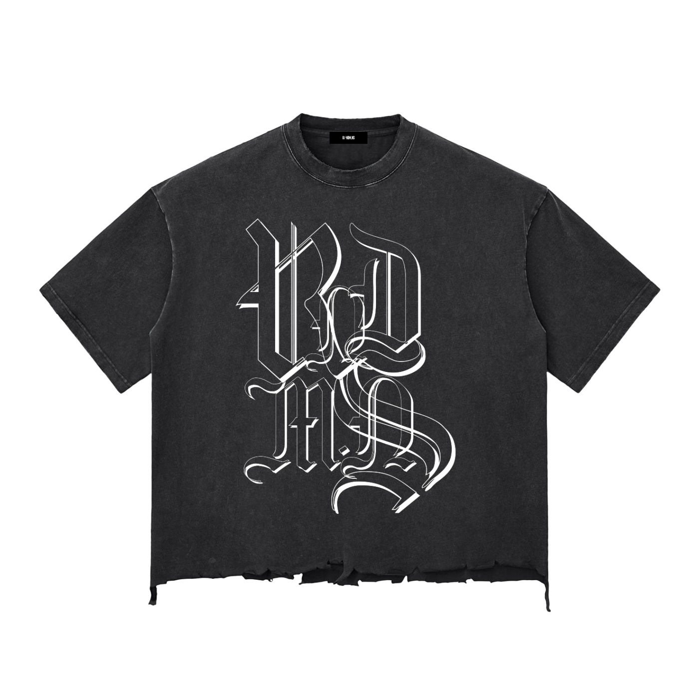 SPECTER | Raw-Hem Boxy Unisex Tee | 340 GSM Snow-Wash Cotton