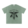 VLNRA | Fortis Fortuna Adiuvat | 250 GSM Snow Wash Tee | Black Design