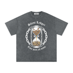 VLNRA | Silent Ledger | 250 GSM Snow Wash Tee | White Design