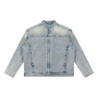 VLNRA | Fortis Fortuna Adiuvat | 385 GSM Vintage Wash Zip Denim Jacket