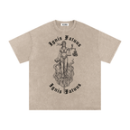 VLNRA | Ignis Fatuus | 250 GSM Snow Wash Tee | Black Design