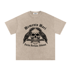 VLNRA | Memento Mori | 250 GSM Snow Wash Tee | Black Design