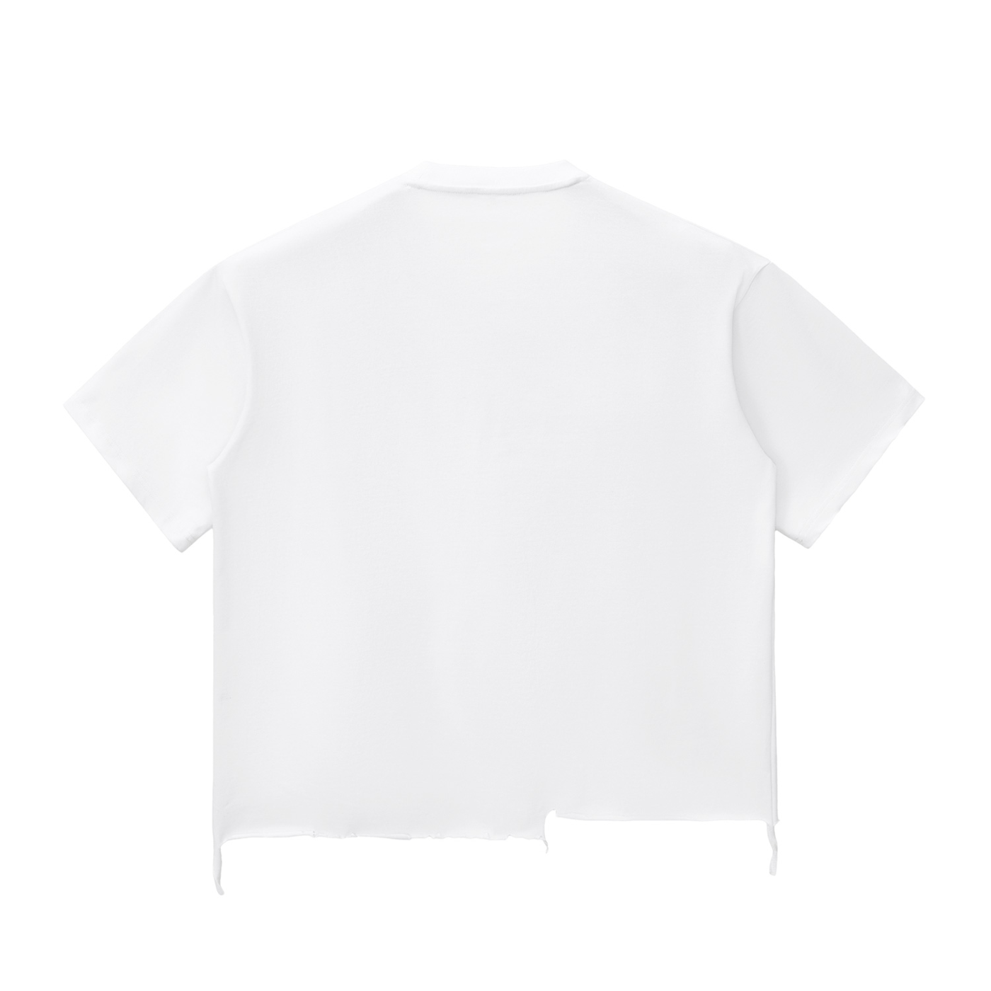 EXORDIUM | Raw-Hem Boxy Unisex Tee | 340 GSM Snow-Wash Cotton