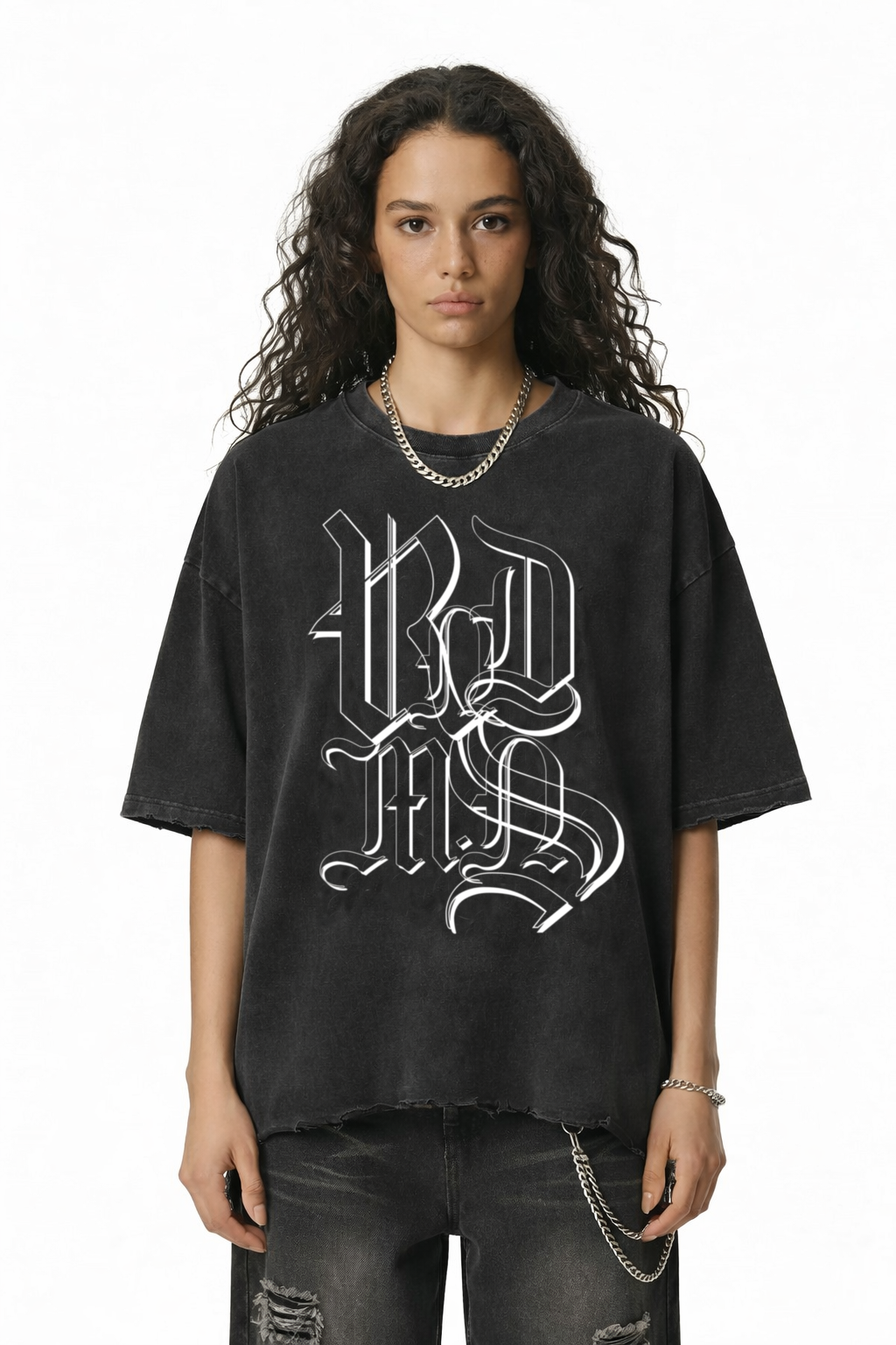 SPECTER | Raw-Hem Boxy Unisex Tee | 340 GSM Snow-Wash Cotton