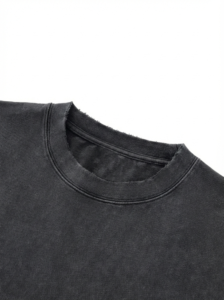SPECTER | Raw-Hem Boxy Unisex Tee | 340 GSM Snow-Wash Cotton