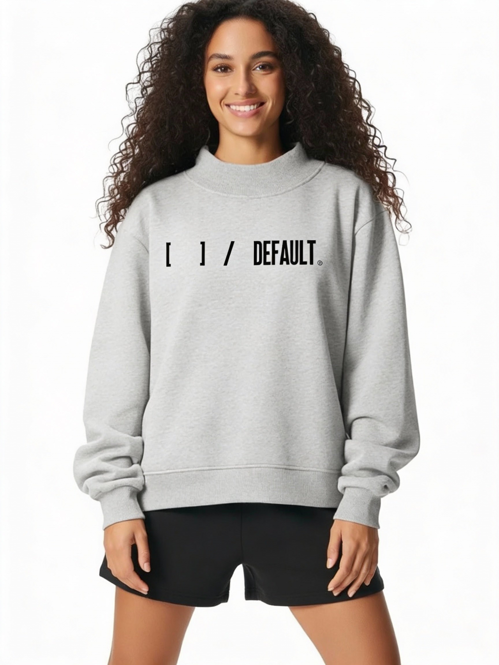 The [ ] / DEFAULT SETTING | Women’s Oversized Heavyweight Mock-Neck Sweatshirt - Colors