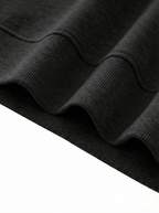 The [ ] / DEFAULT SETTING | Women’s Oversized Heavyweight Fleece Mock-Neck Sweatshirt - BLACK