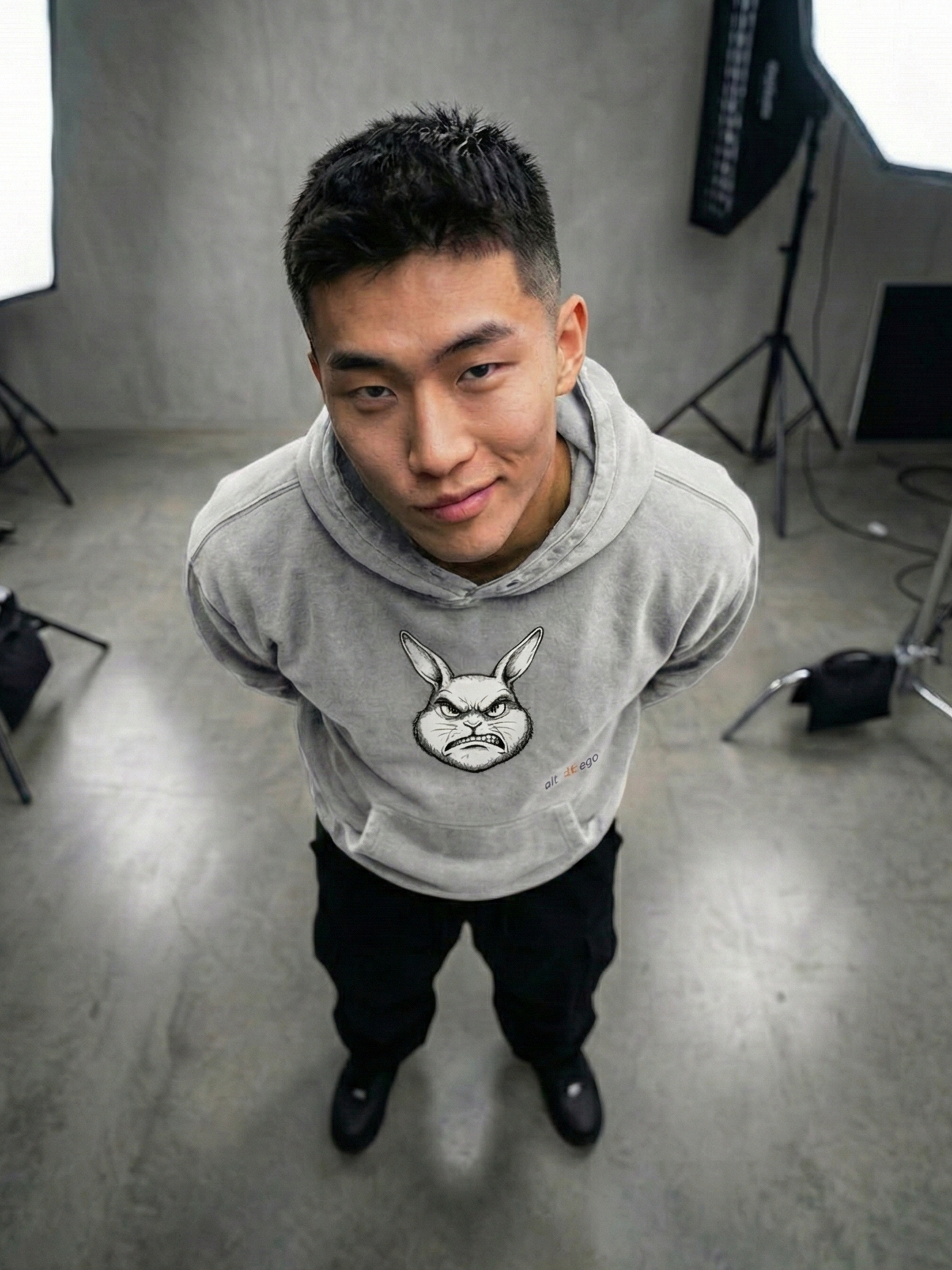 The ALT-ERR-EGO / RABBIT | Unisex Snow-Washed 420 GSM Hoodie