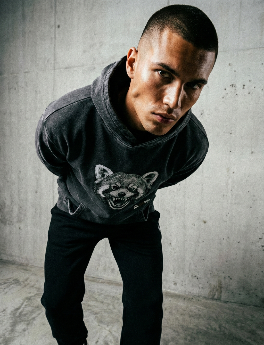 The ALT-ERR-EGO / RED PANDA | Unisex Snow-Washed 420 GSM Hoodie