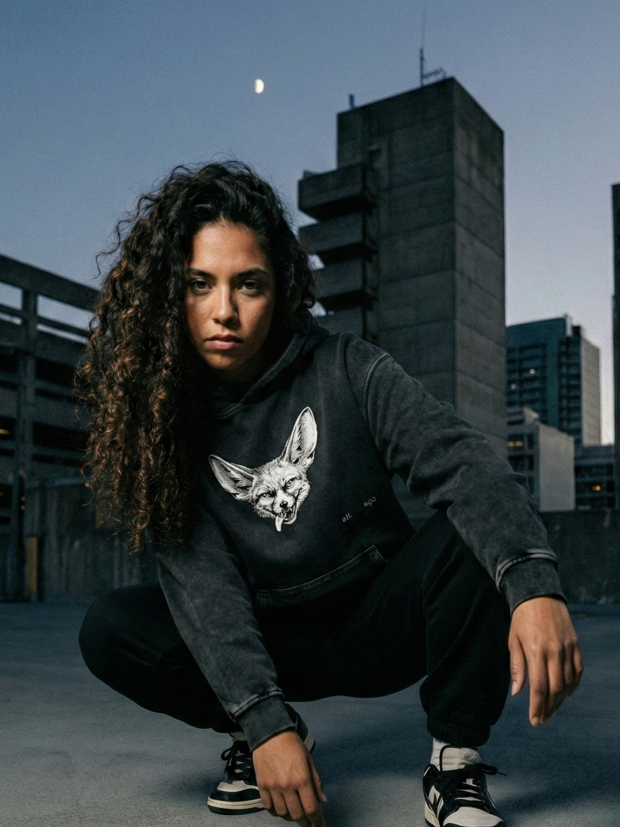 The ALT-ERR-EGO / FENNEC FOX | Unisex Snow-Washed 420 GSM Hoodie