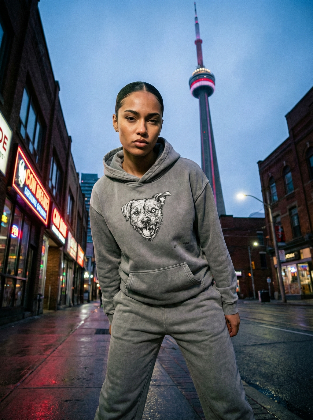 The ALT-ERR-EGO / TERRIER | Unisex Snow-Washed 420 GSM Hoodie