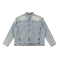 VLNRA | Fractura Silentium | 385 GSM Vintage Wash Zip Denim Jacket