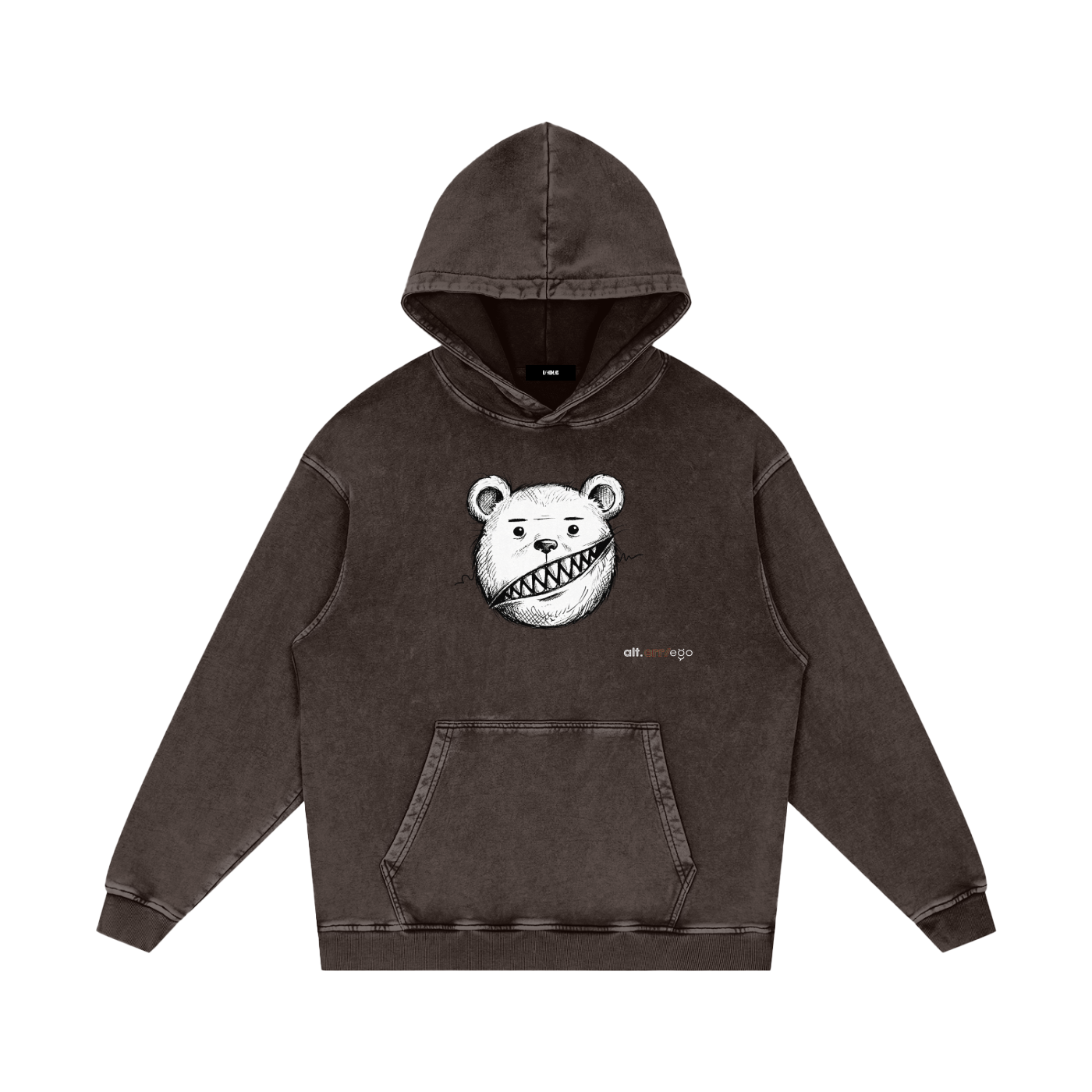 The ALT-ERR-EGO / BEAR | Unisex Snow-Washed 420 GSM Hoodie