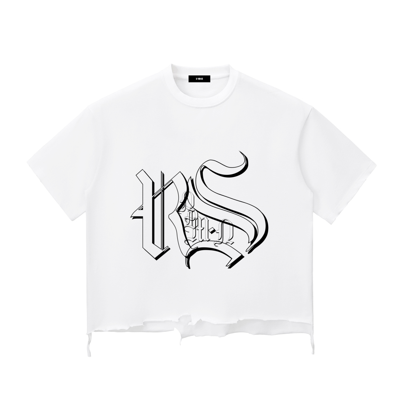 EXORDIUM | Raw-Hem Boxy Unisex Tee | 340 GSM Snow-Wash Cotton