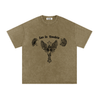 VLNRA | Lux In Tenebris | 250 GSM Snow Wash Tee | Black Design