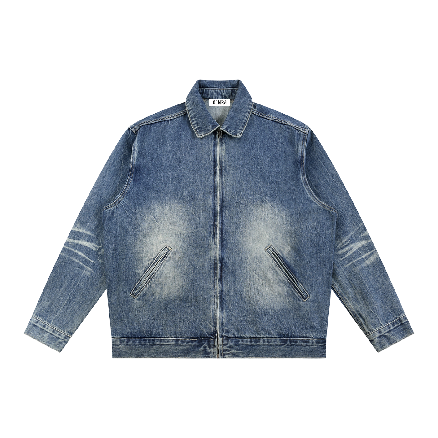 VLNRA | Memento Mori | Heavyweight Zip Denim Jacket| Vintage Wash