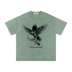 VLNRA | Fractura Silentinum | 250 GSM Snow Wash Tee | Black Design