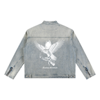 VLNRA | Fractura Silentium | 385 GSM Vintage Wash Zip Denim Jacket