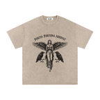 VLNRA | Fortis Fortuna Adiuvat | 250 GSM Snow Wash Tee | Black Design