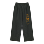 Unisex Striped Pleated Pants
