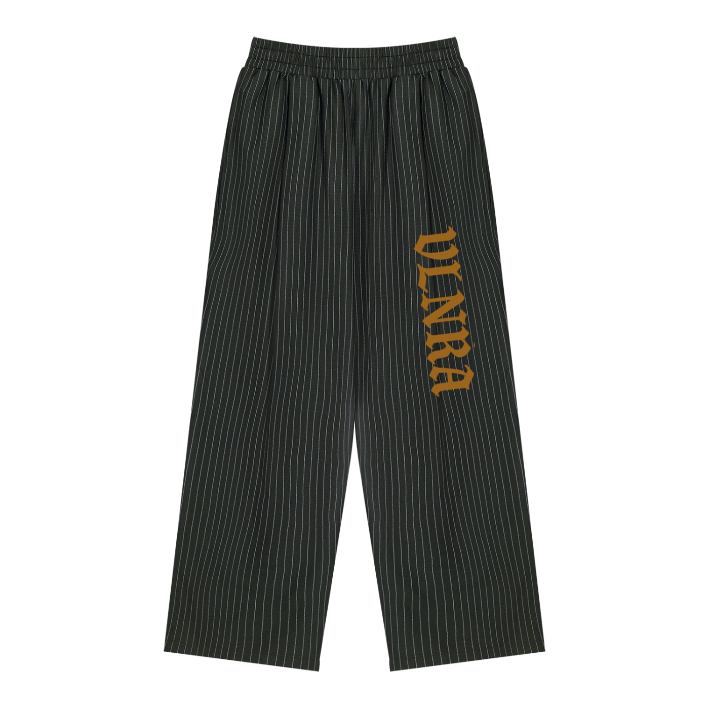 Unisex Striped Pleated Pants
