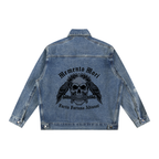 VLNRA | Memento Mori | Heavyweight Zip Denim Jacket| Vintage Wash
