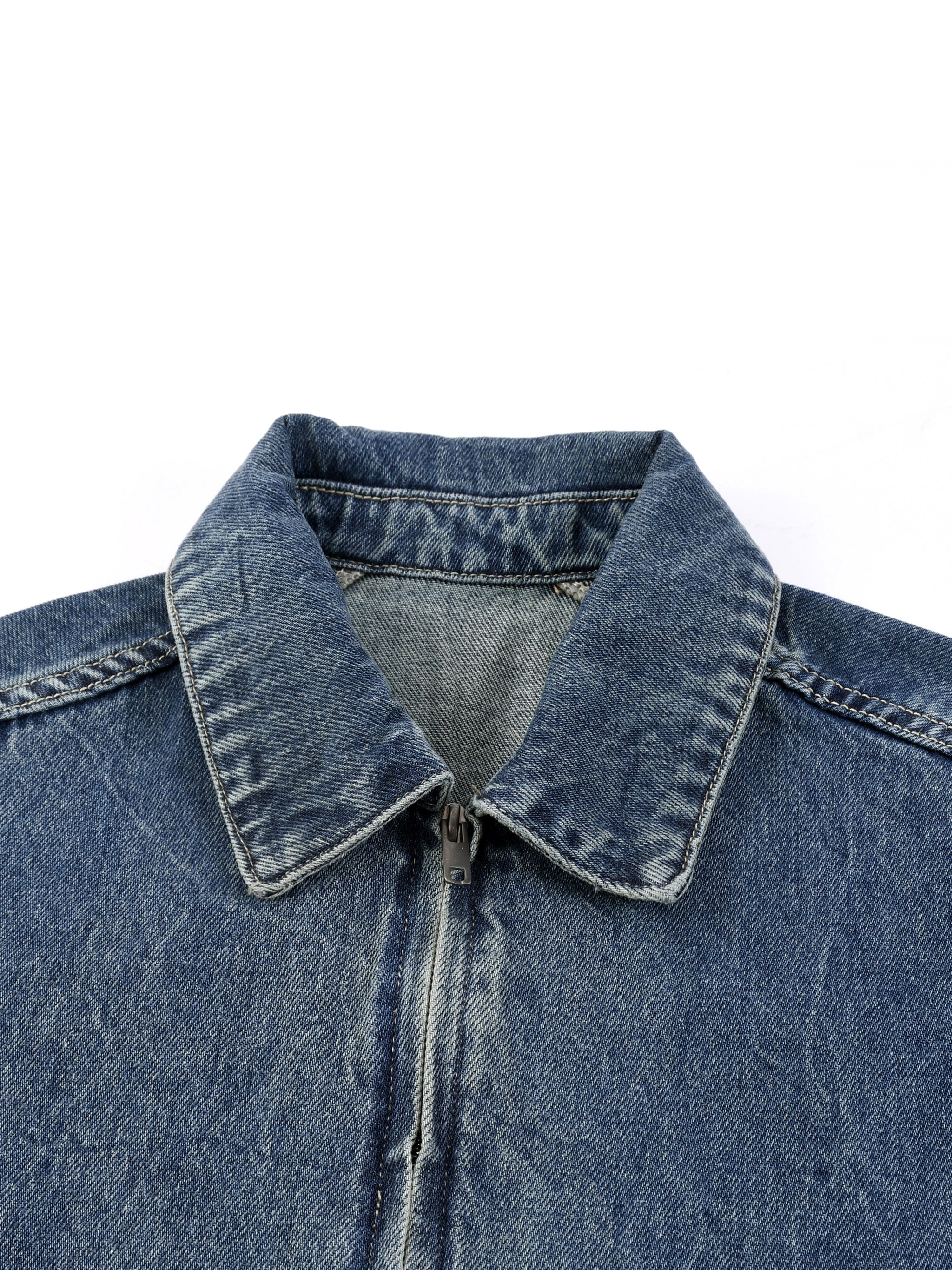 VLNRA | Memento Mori | Heavyweight Zip Denim Jacket| Vintage Wash