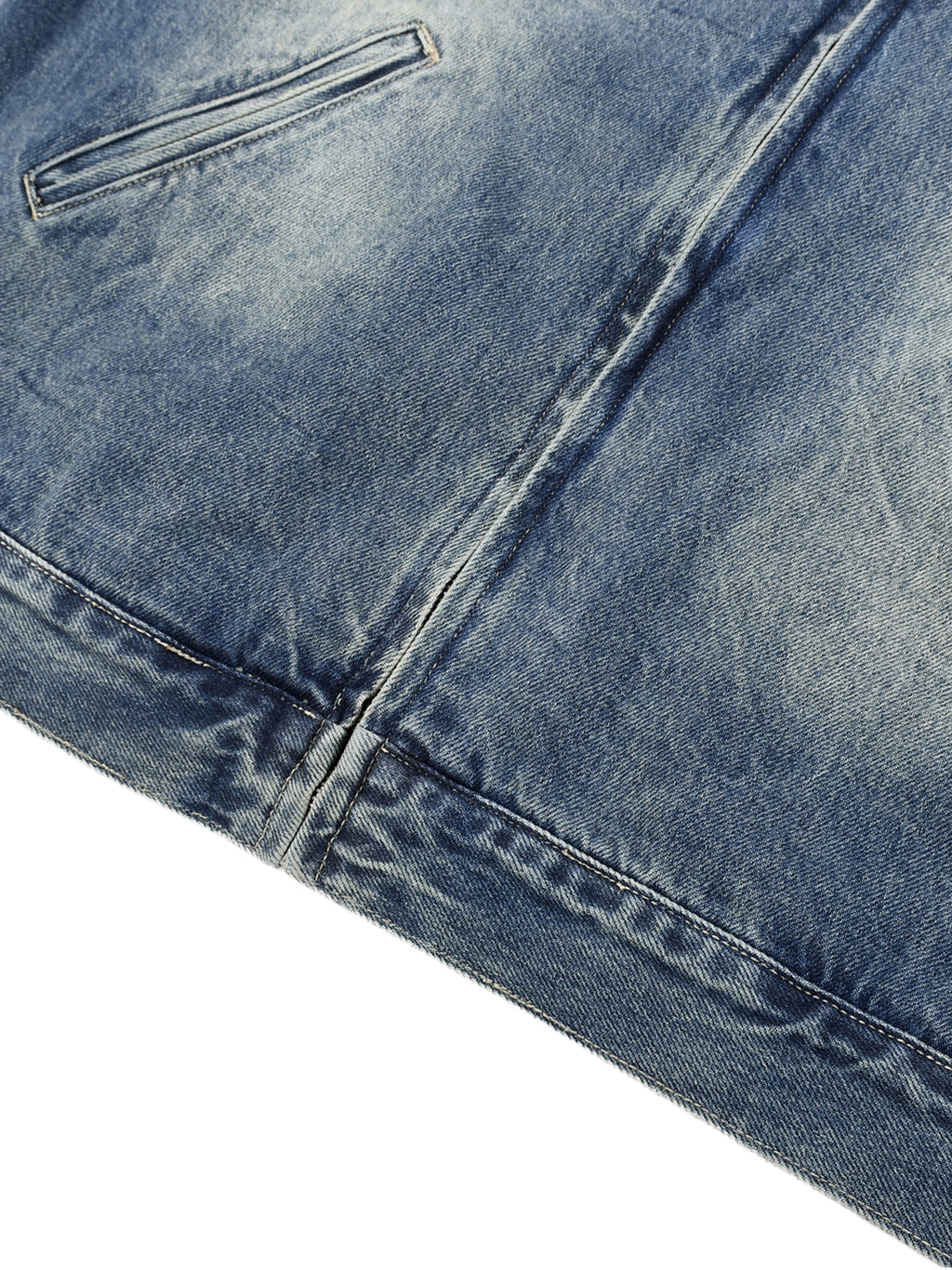 VLNRA | Memento Mori | Heavyweight Zip Denim Jacket| Vintage Wash