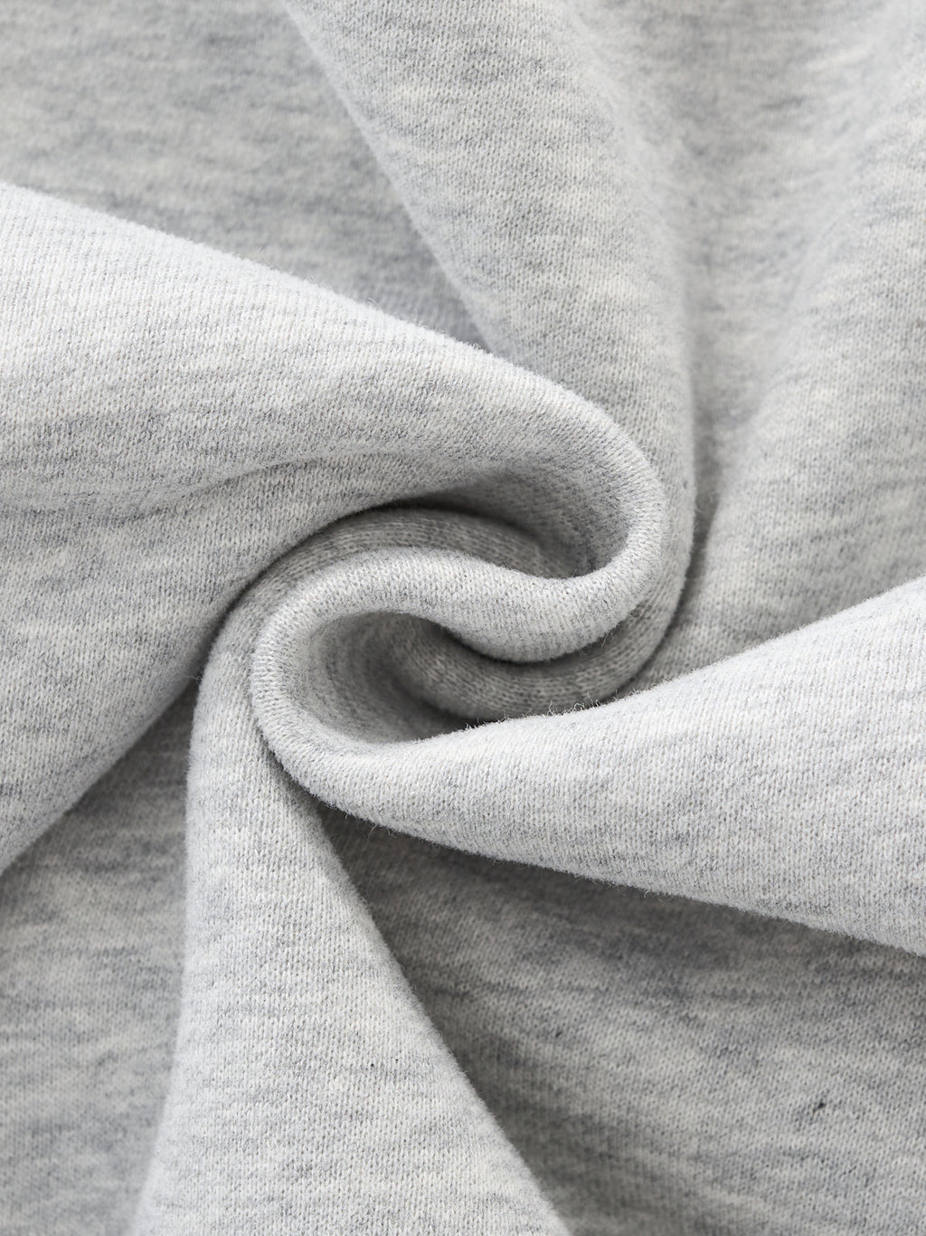 Women's 350 GSM Heavyweight Oversized Mock-Neck Sweatshirt in Gray - R/NDM.NS DEFAULT Design Material Close Up