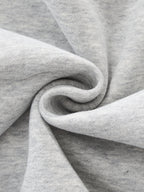 Women's 350 GSM Heavyweight Oversized Mock-Neck Sweatshirt in Gray - R/NDM.NS DEFAULT Design Material Close Up
