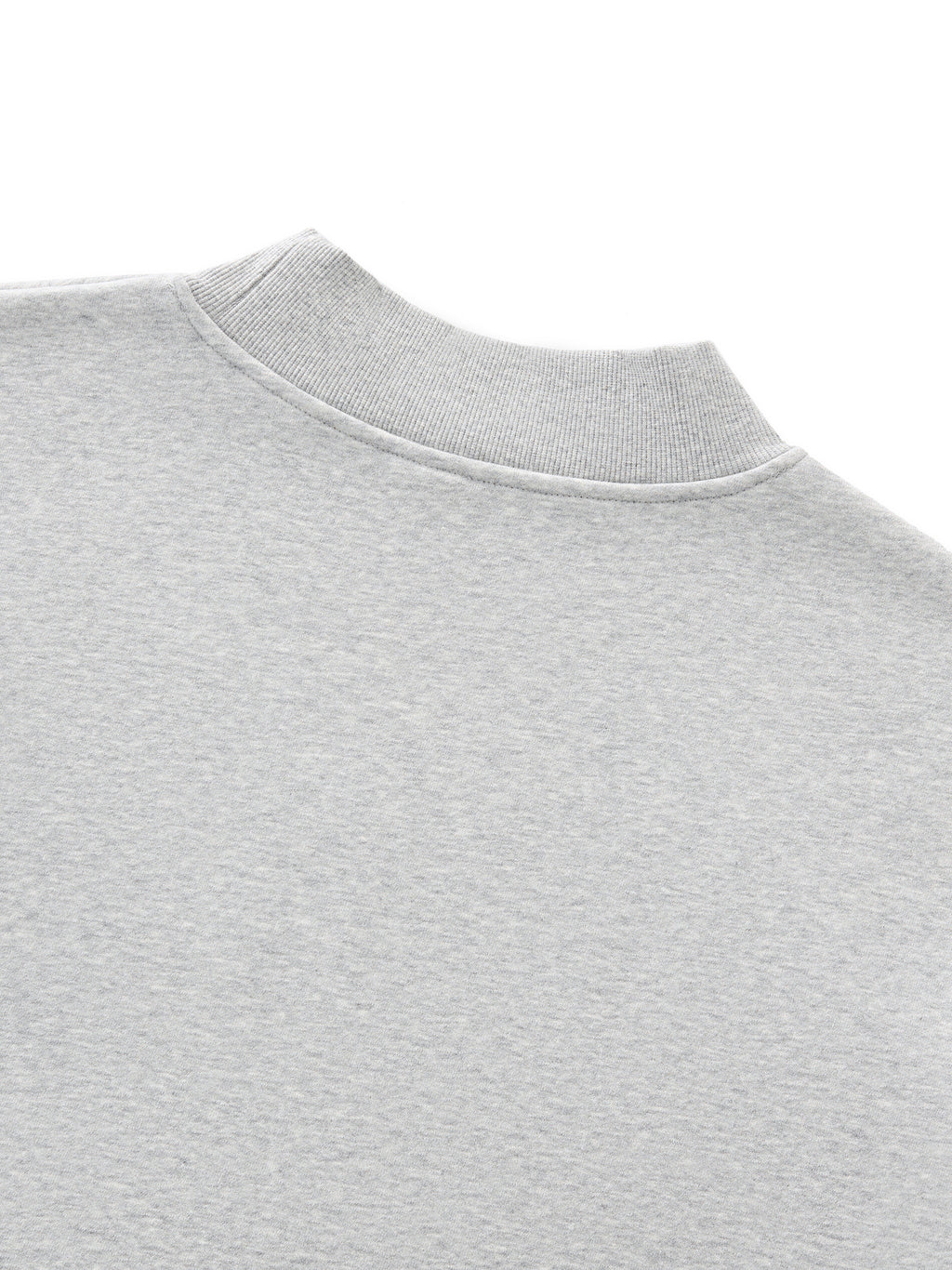 Women's 350 GSM Heavyweight Oversized Mock-Neck Sweatshirt in Gray - R/NDM.NS DEFAULT Design Neck Back